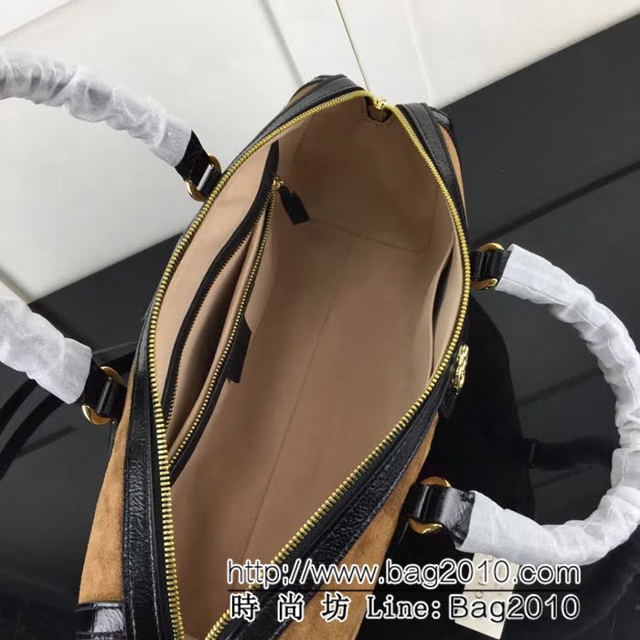 GUCCI古馳頂級原單 新款專櫃品質 實物實拍 524532棕色磨砂皮行李包 HY1183